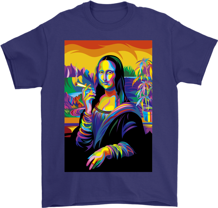 Pop Art Mona Lisa T Shirt Design PNG