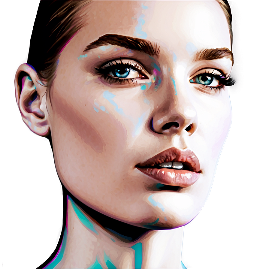 Pop Art Portrait Template Png 4 PNG