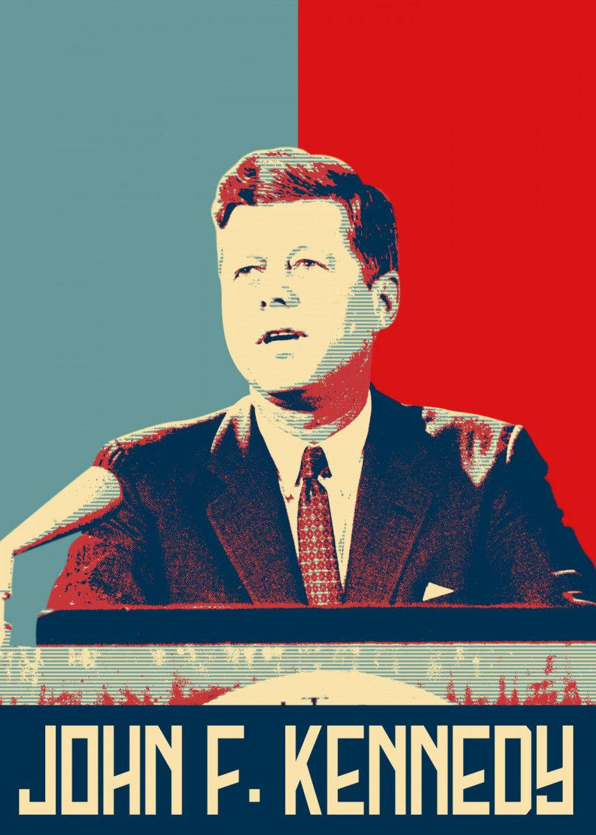 Pop Art Poster John F. Kennedy