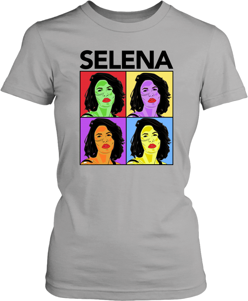 Pop Art Selena Quintanilla Tshirt Design PNG