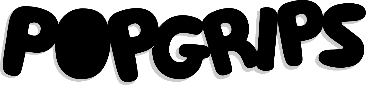 Pop Grips Logo Blackon Transparent PNG