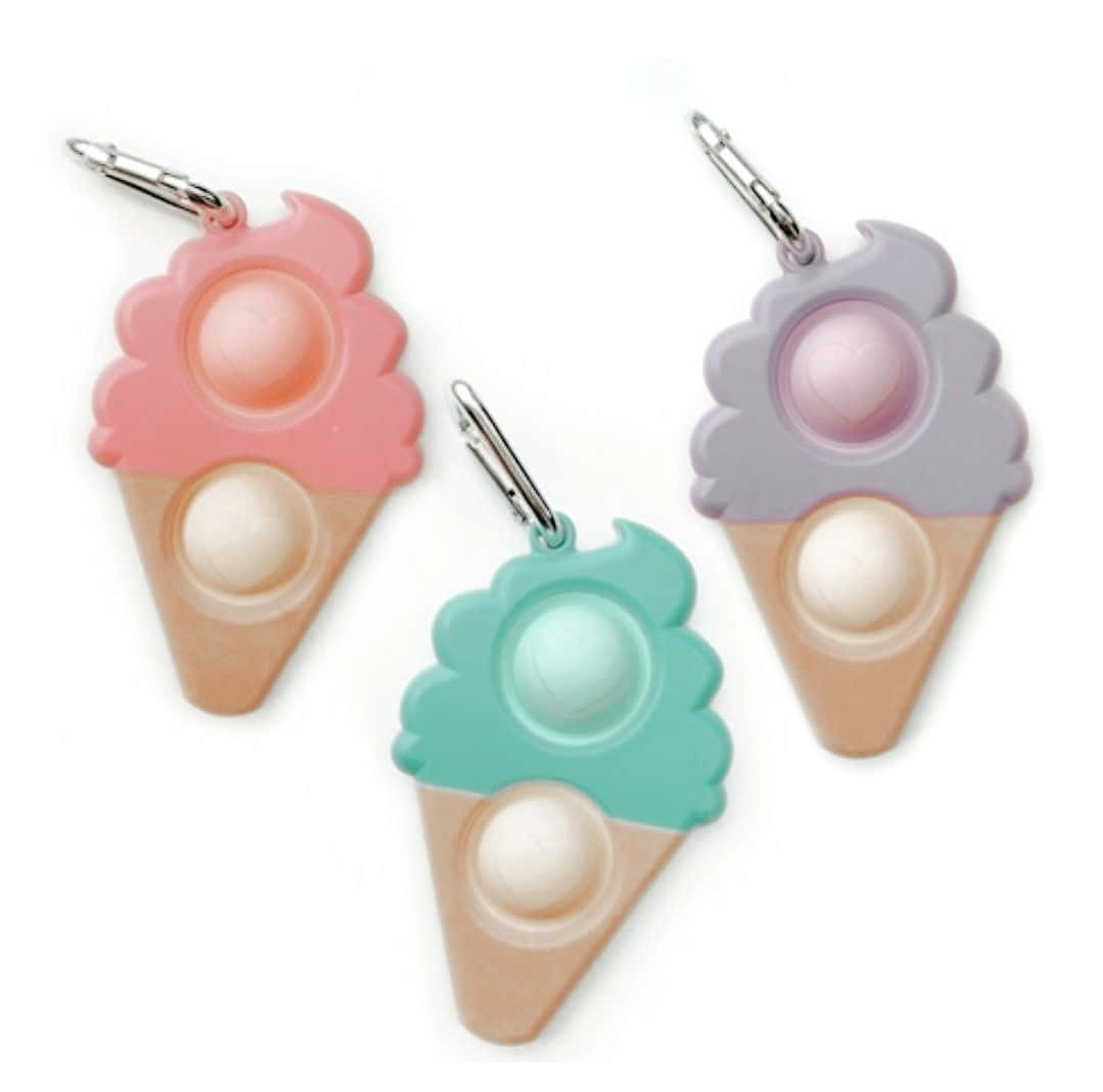 Ice Cream Pop It Keychain Picture