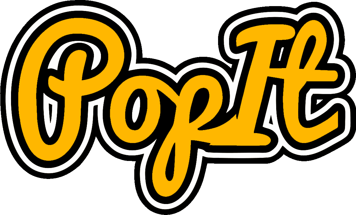 Pop It Snack Logo PNG