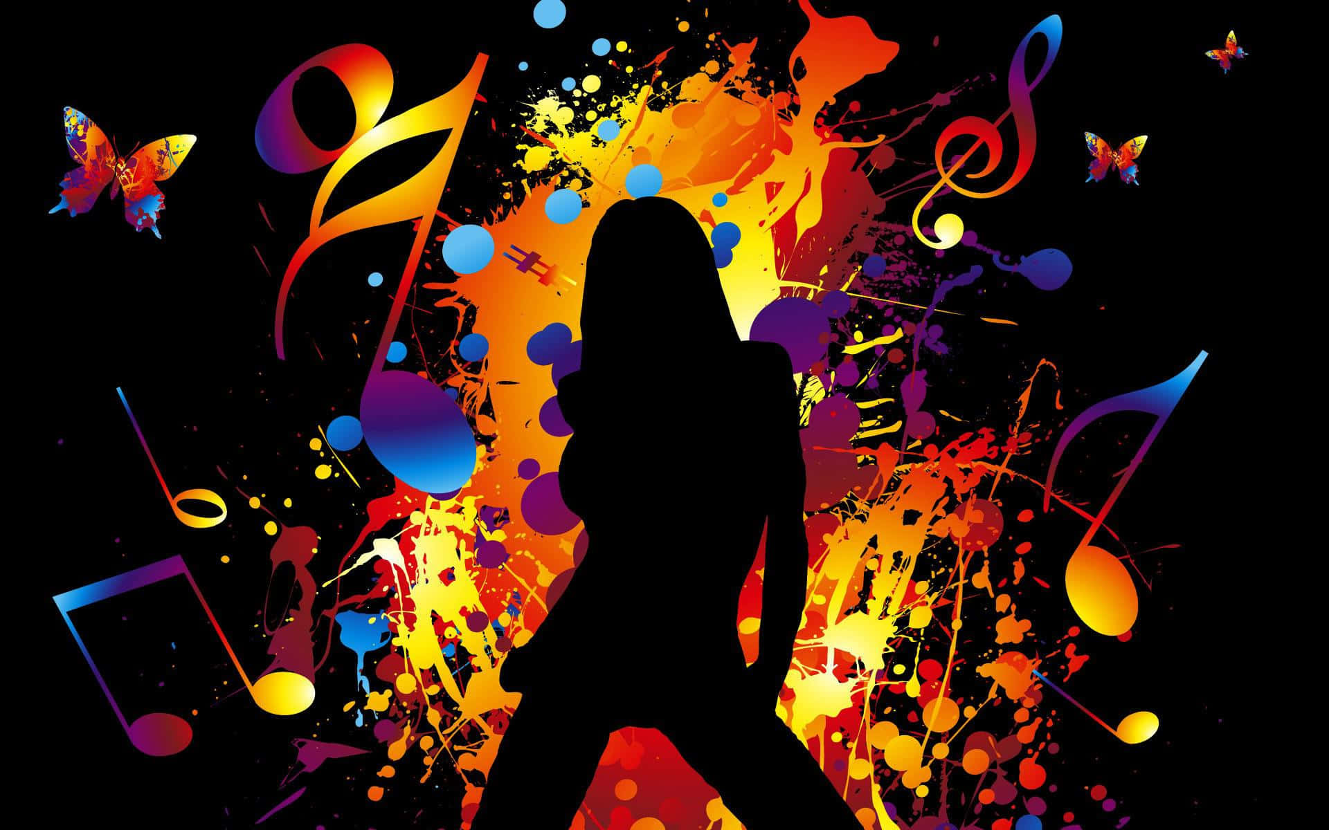 Pop Music is a vibrant sound that energizes us all. Wallpaper