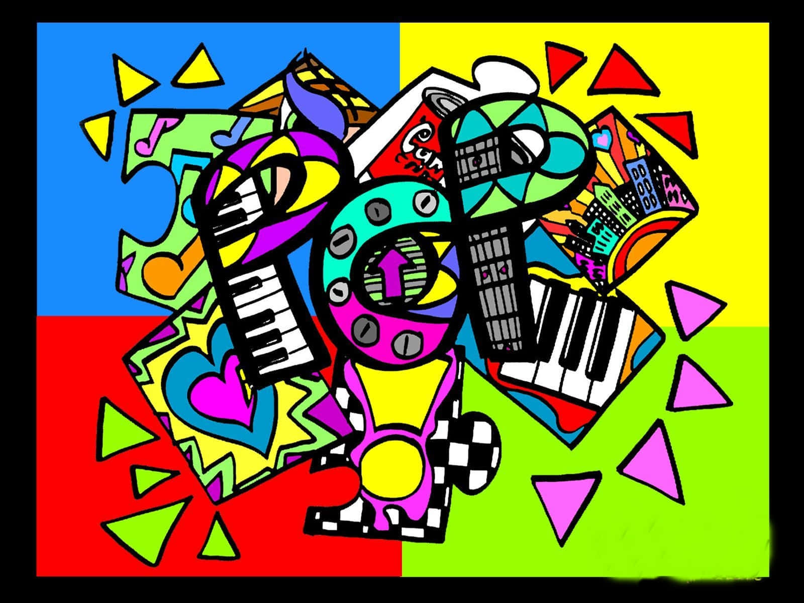 Feel the rhythm and start to dance to the beats of Pop Music Wallpaper