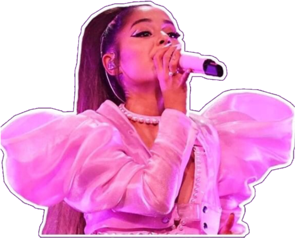 Pop Singer Performance Pink Lights PNG