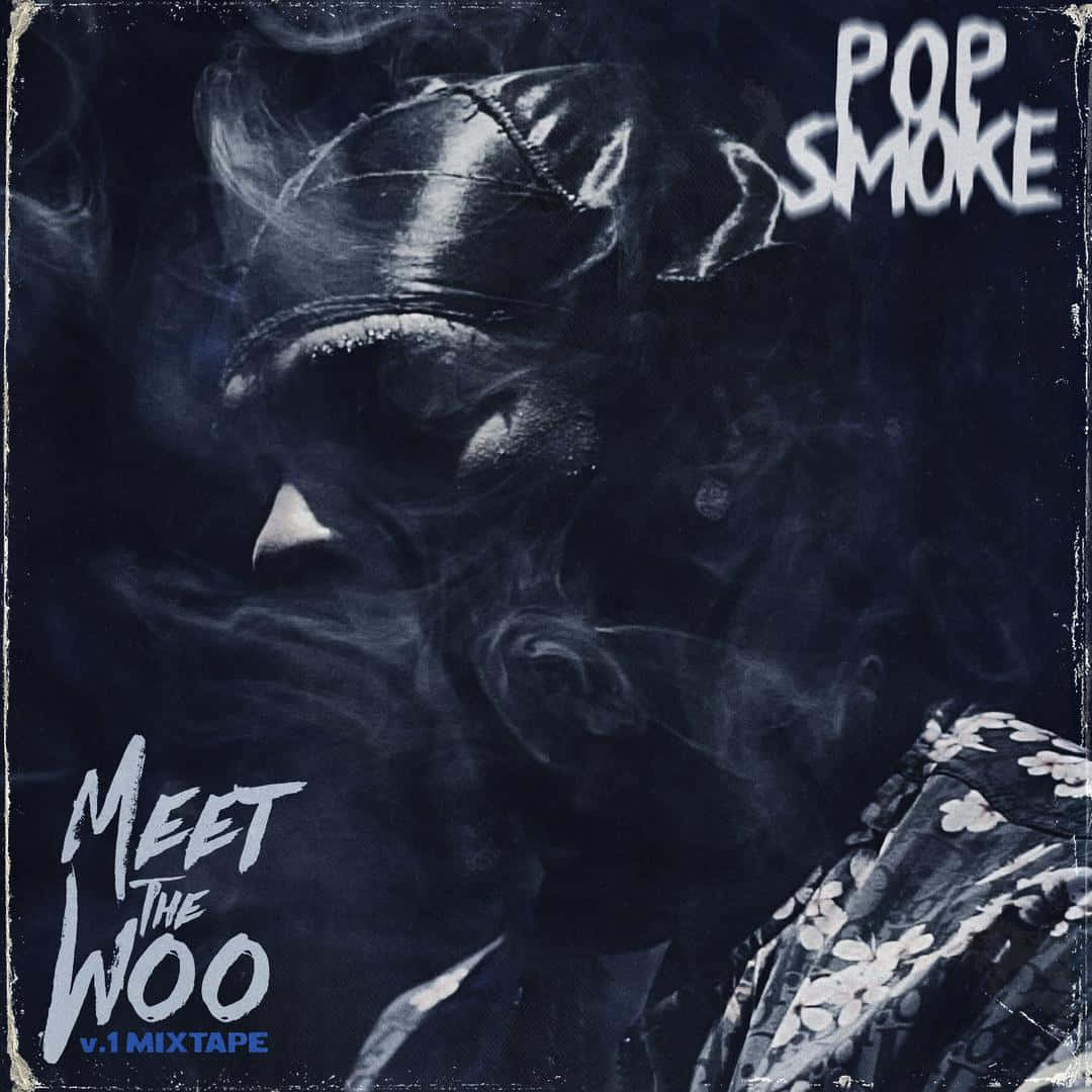 Pop Smoke in a Bold Cartoon Style Wallpaper