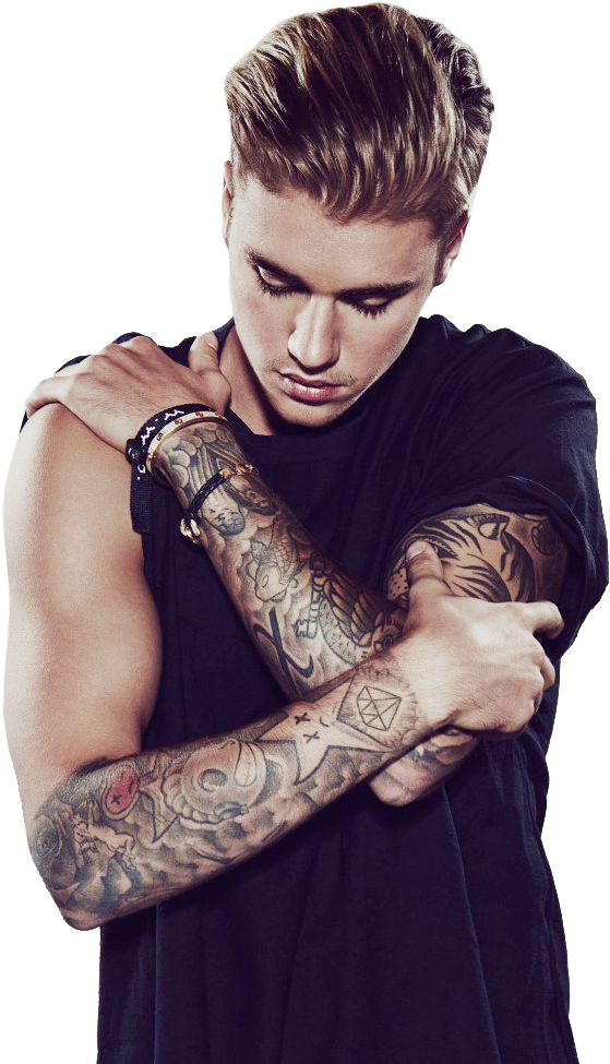 Pop Star Tattooed Arms PNG