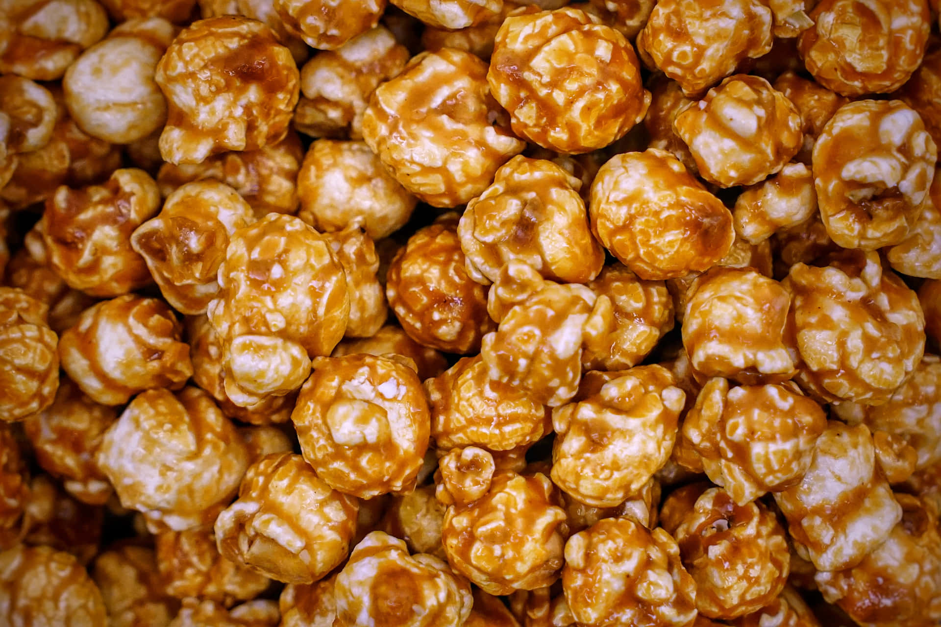 Caramel Popcorn - A Close Up Of A Pile Of Caramel Popcorn