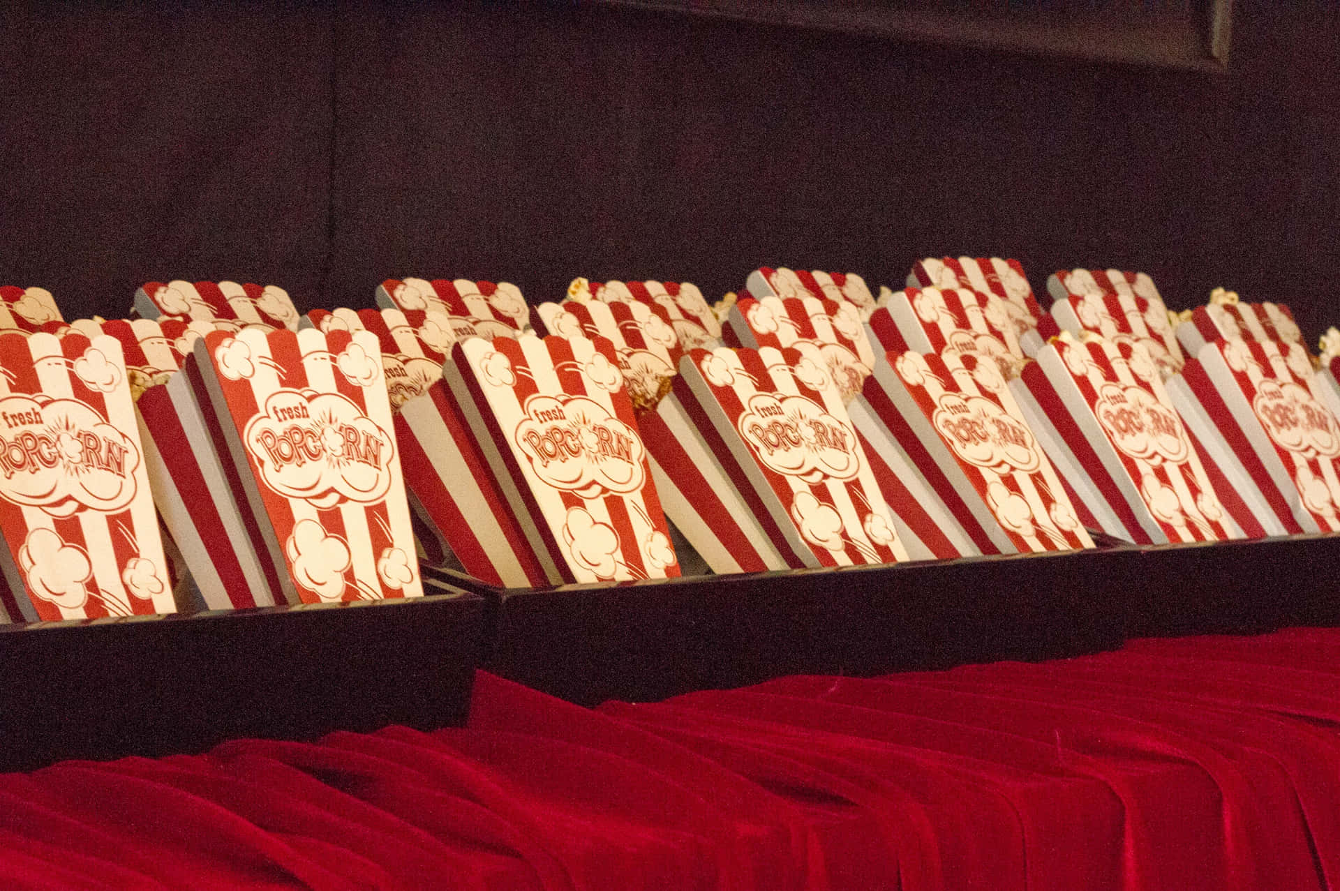 A Red And White Popcorn Box
