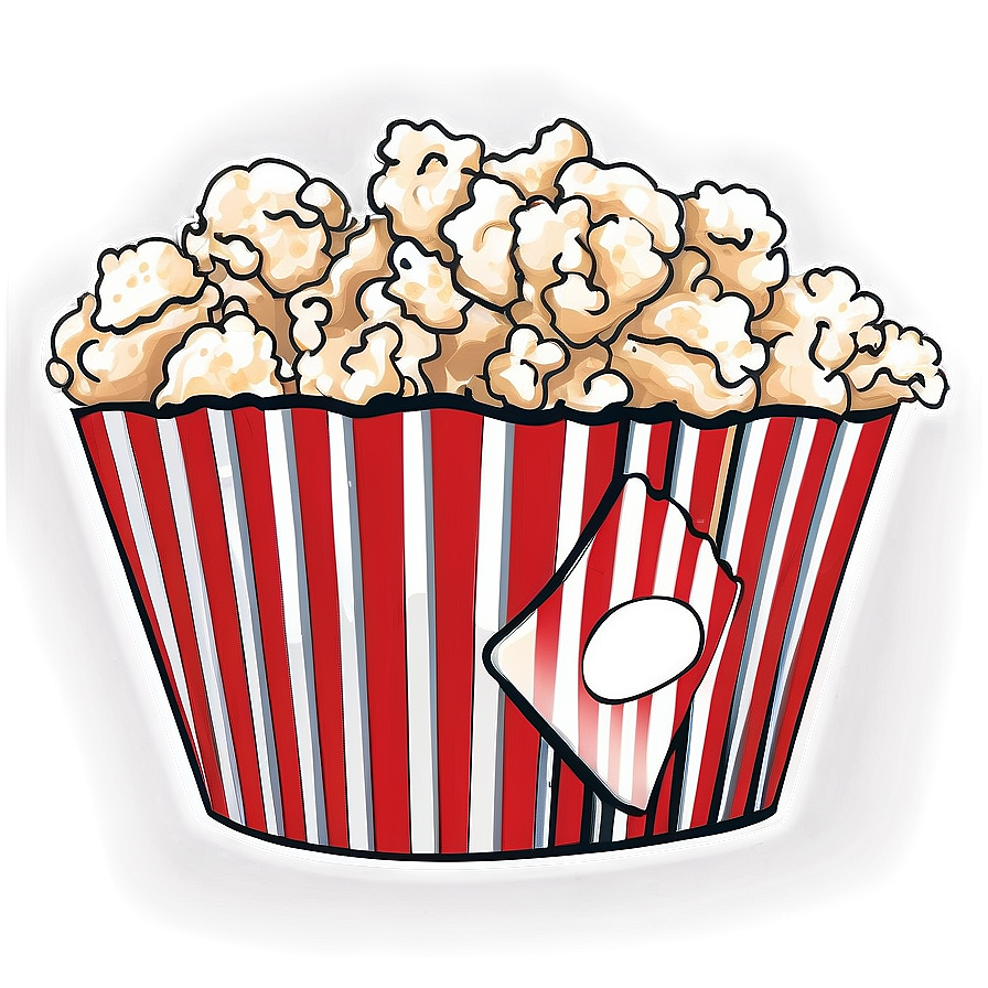 Download Popcorn Clipart Black And White 57 | Wallpapers.com