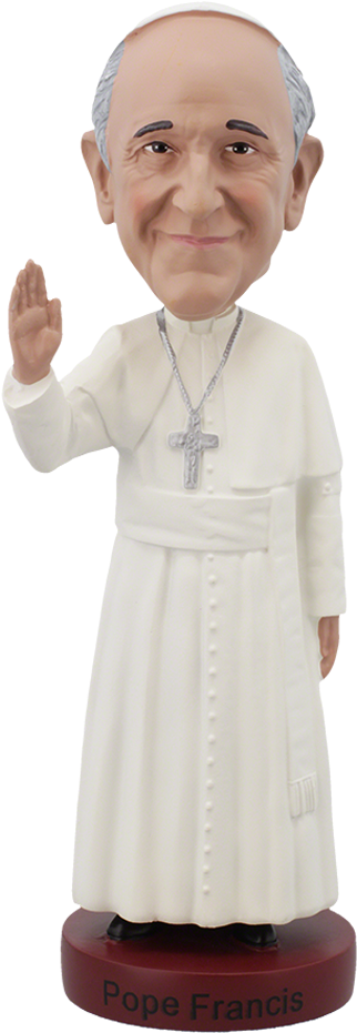 Pope Francis Bobblehead Figurine PNG