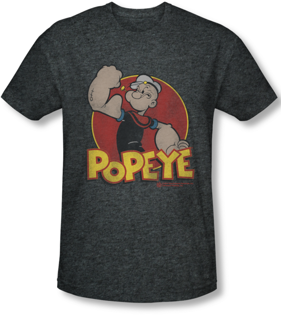 Popeye Character T Shirt Design PNG