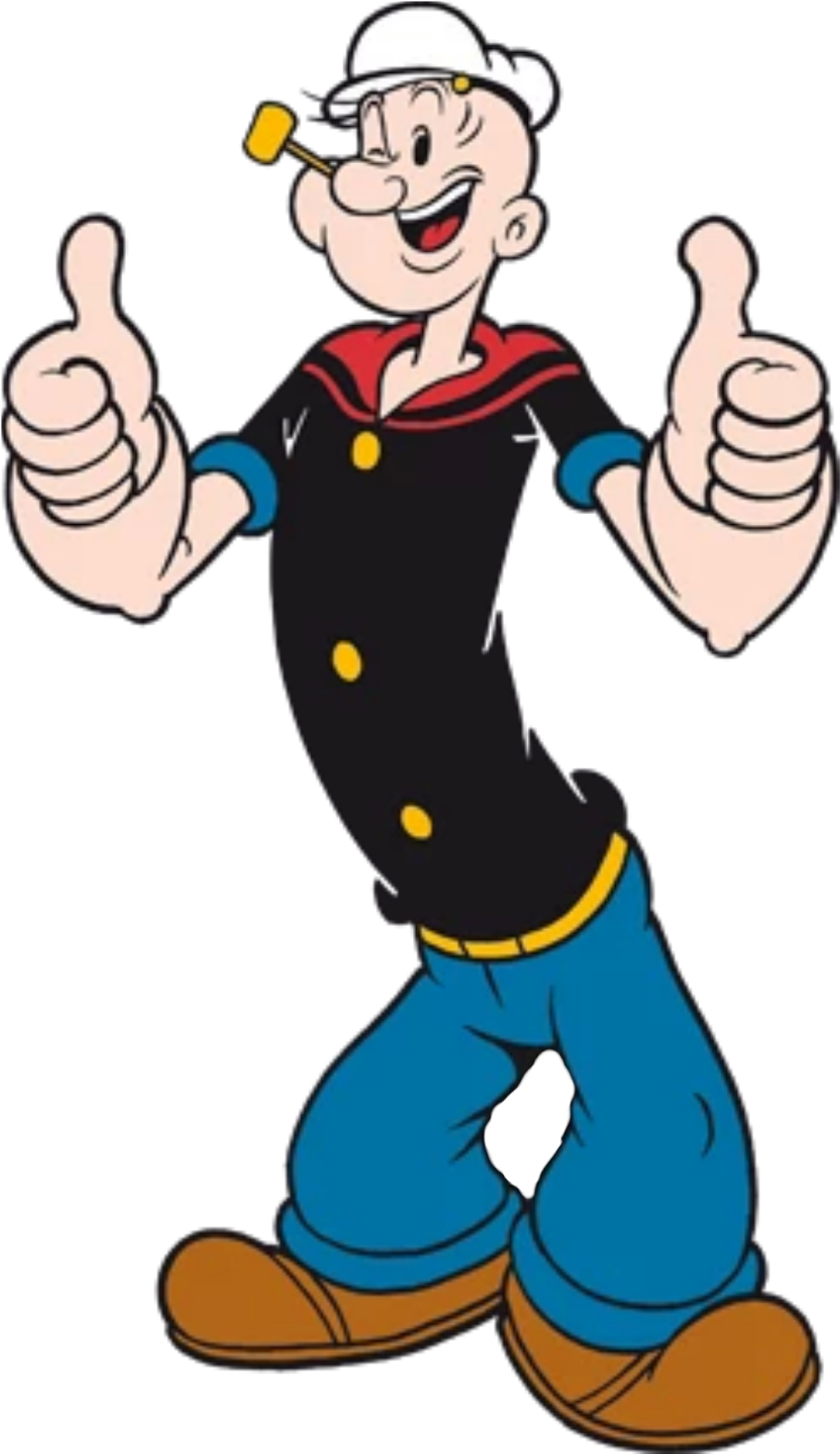 Popeye Double Thumbs Up PNG
