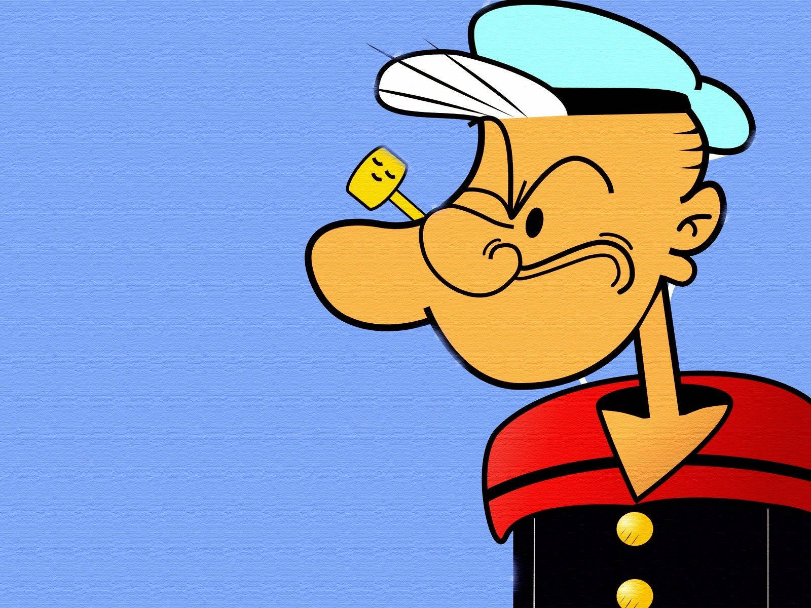 Popeye's Serious Face Wallpaper