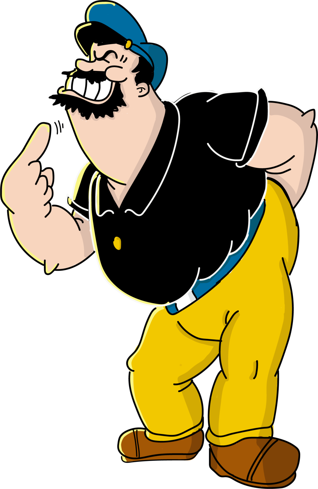 Popeye The Sailor Man Character Pose PNG