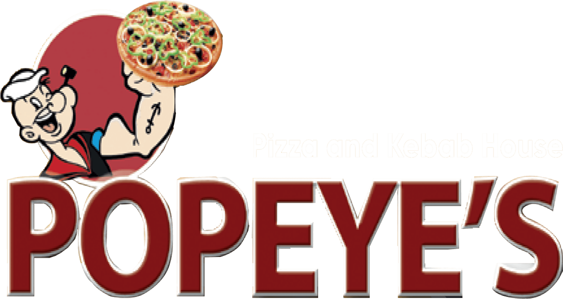 Popeyes Pizza Kebab House Logo PNG