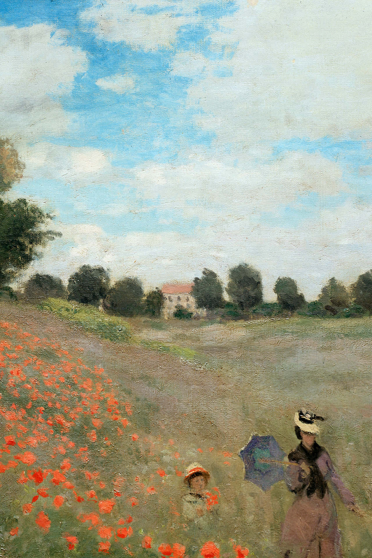 Poppies Painting At Musée Dorsay Wallpaper
