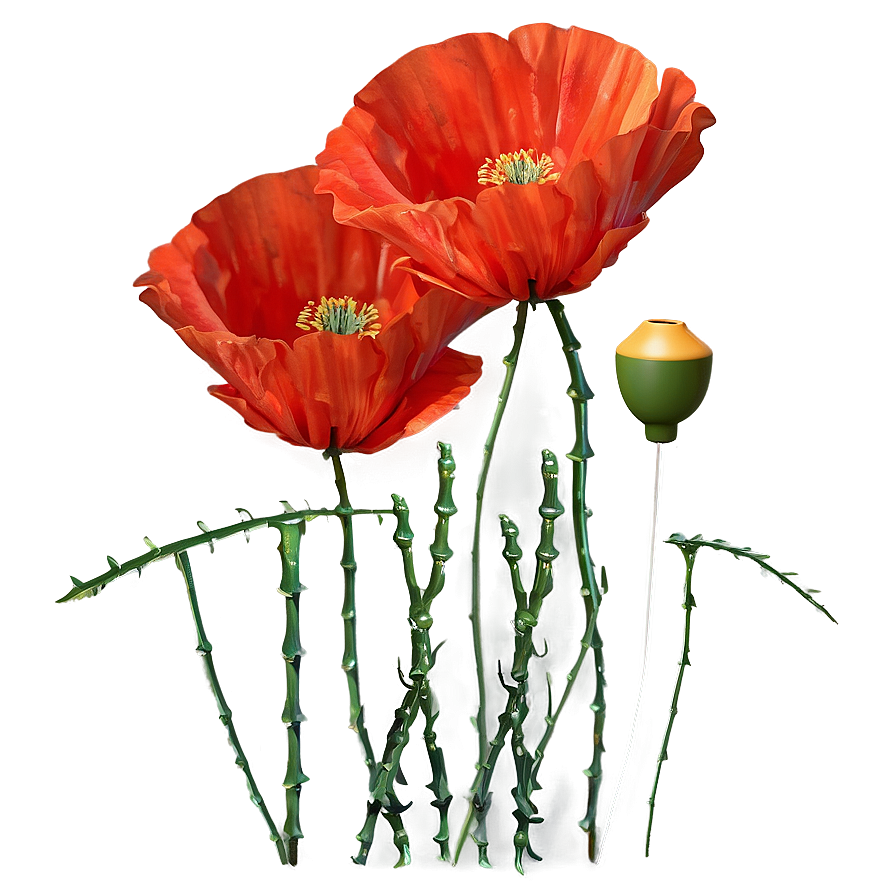 Poppies Stem Png Vyr65 PNG