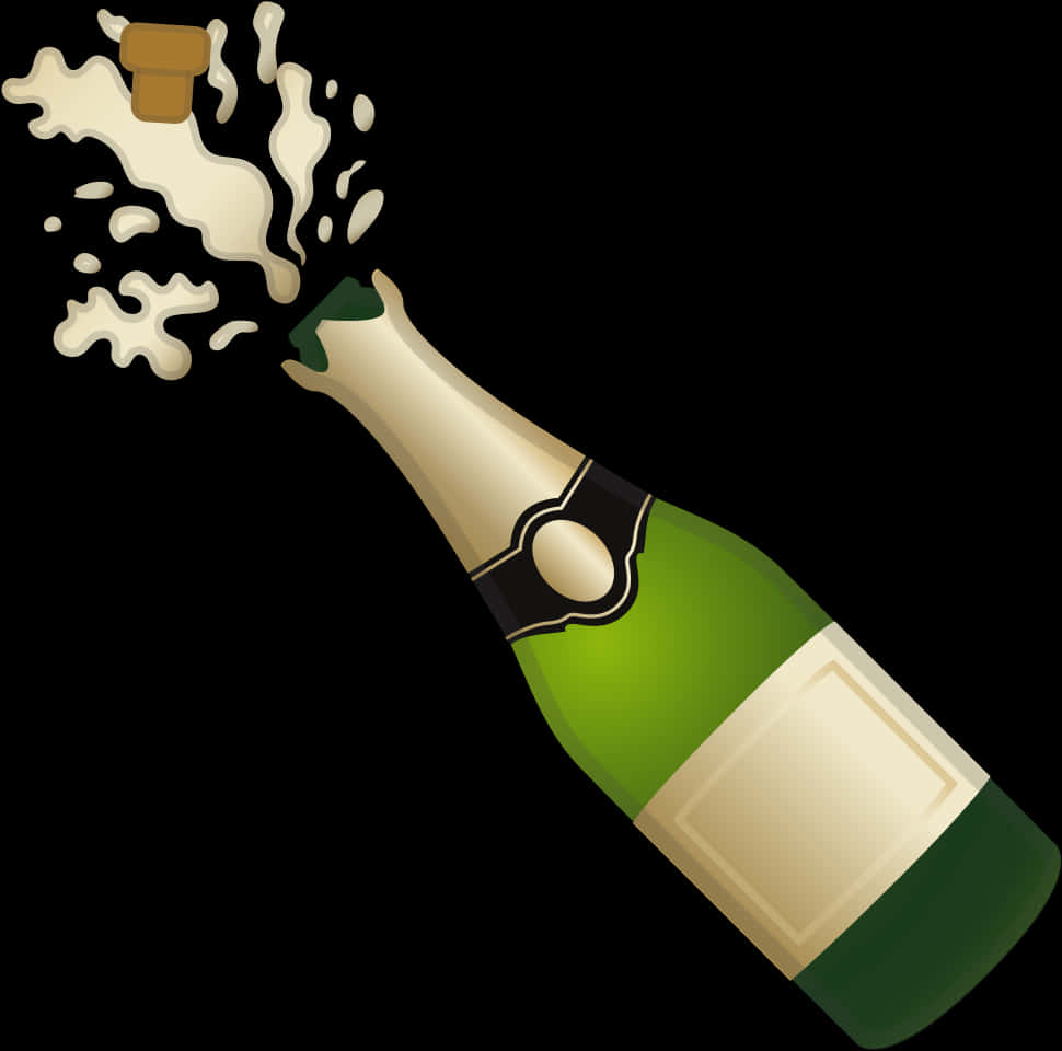 Download Popping Champagne Bottle Celebration | Wallpapers.com