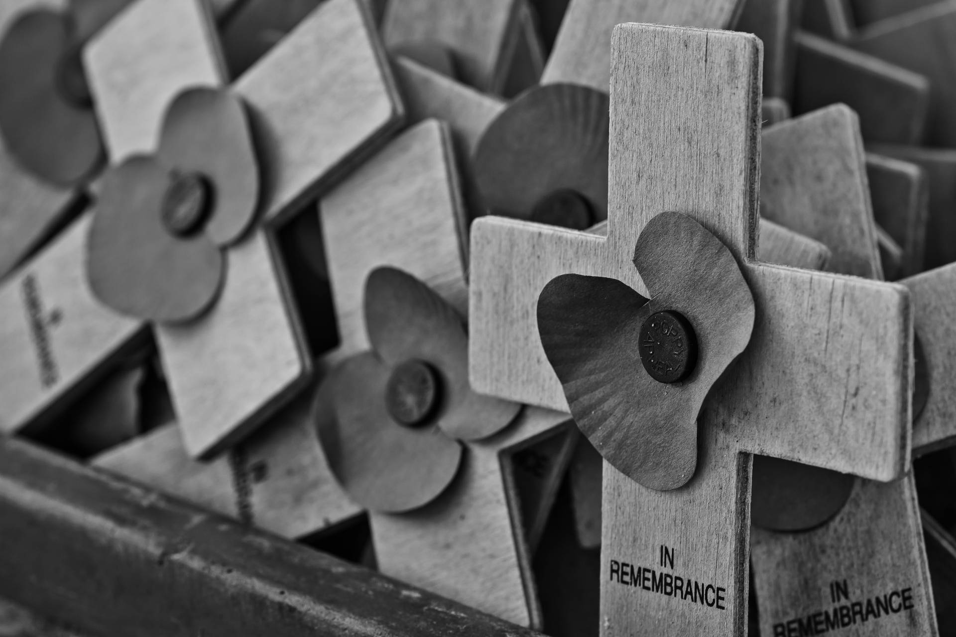 Poppy Cross For Remembrance Day Wallpaper