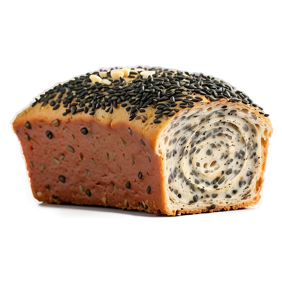 Poppy Seed Bread Slice Png 06132024 PNG