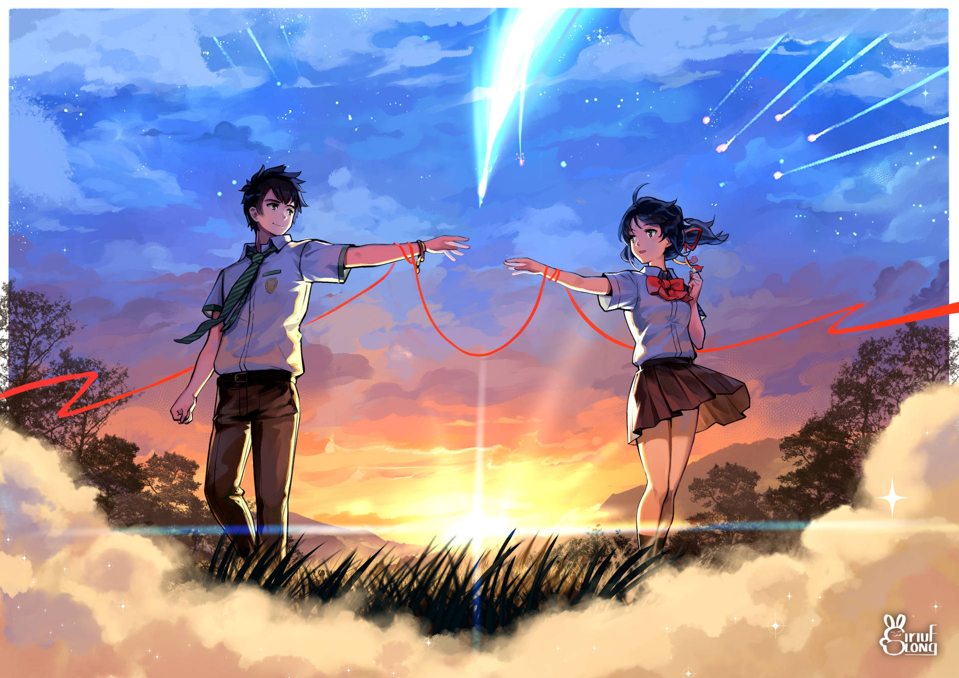 Kimi No Na Wa Your Name Taki Tachibana Mitsuha Miy iPhone Wallpapers  Free Download