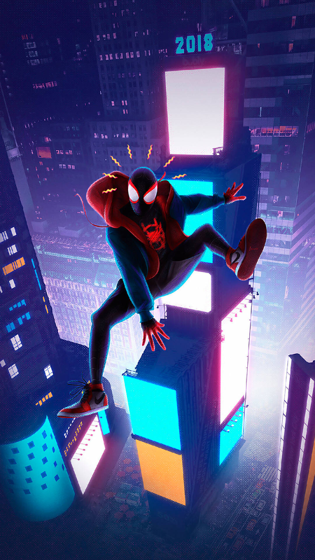 Popular Phone Spiderman Miles Morales Background