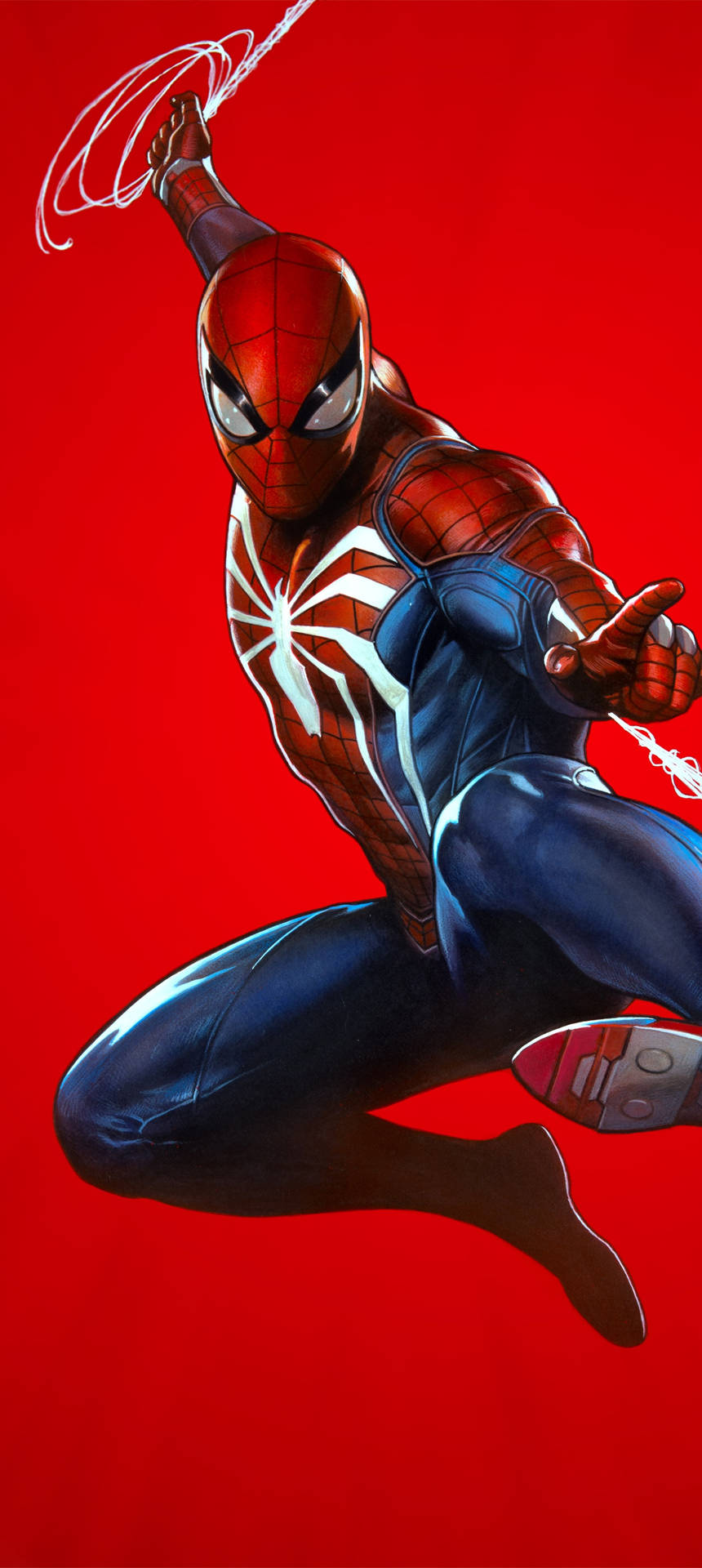 Popular Phone Spiderman Swinging Background