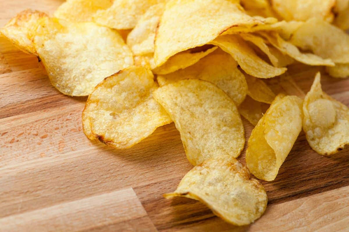 Popularsnack Food Chips - Patatas Fritas (o Papas Fritas) De Aperitivo Populares Fondo de pantalla