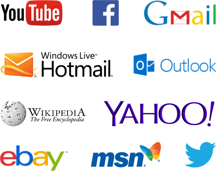 Popular Web Services Logos PNG