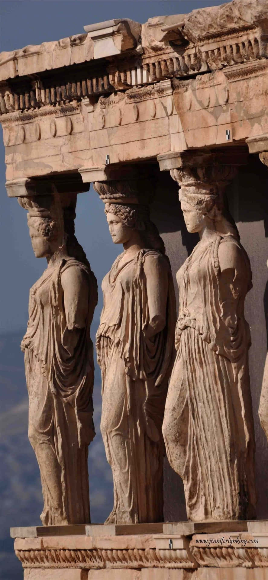 Porch Of The Caryatids The Acropolis Wallpaper