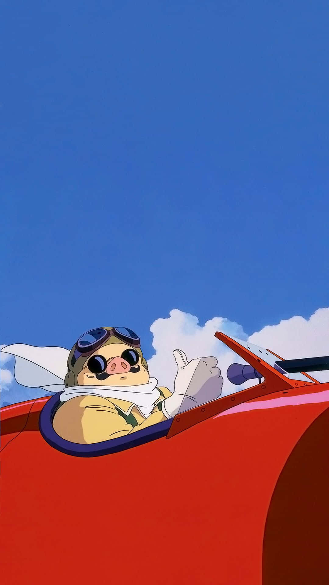Flying high with Porco Rosso, the crimson pilot Wallpaper