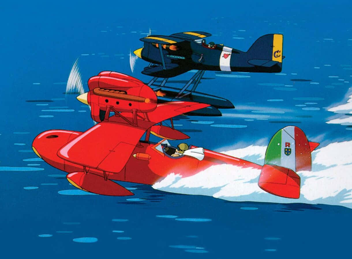 Download Porco Rosso the daring pilot soaring through the skies Wallpaper   Wallpaperscom