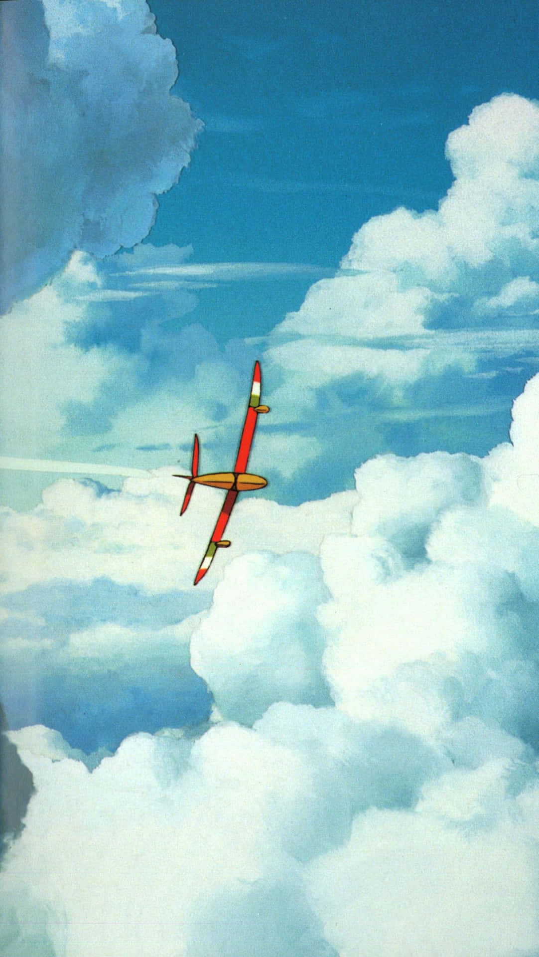 Porco Rosso, the daring pilot, soaring through the skies Wallpaper
