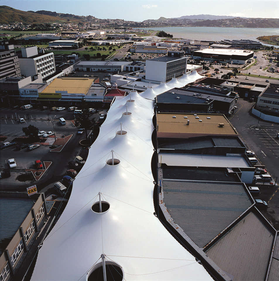 Porirua Cityscape Aerial View Wallpaper