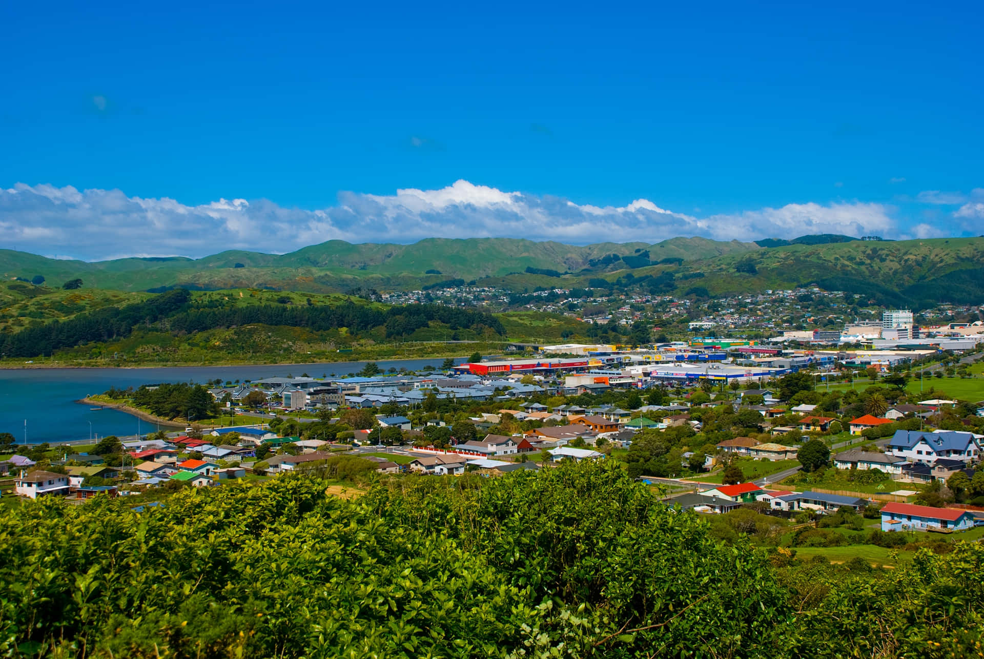 Porirua Cityscape New Zealand Wallpaper