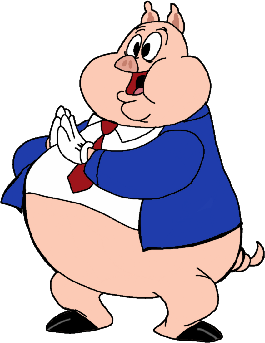 Porky Pig Looney Tunes Character PNG