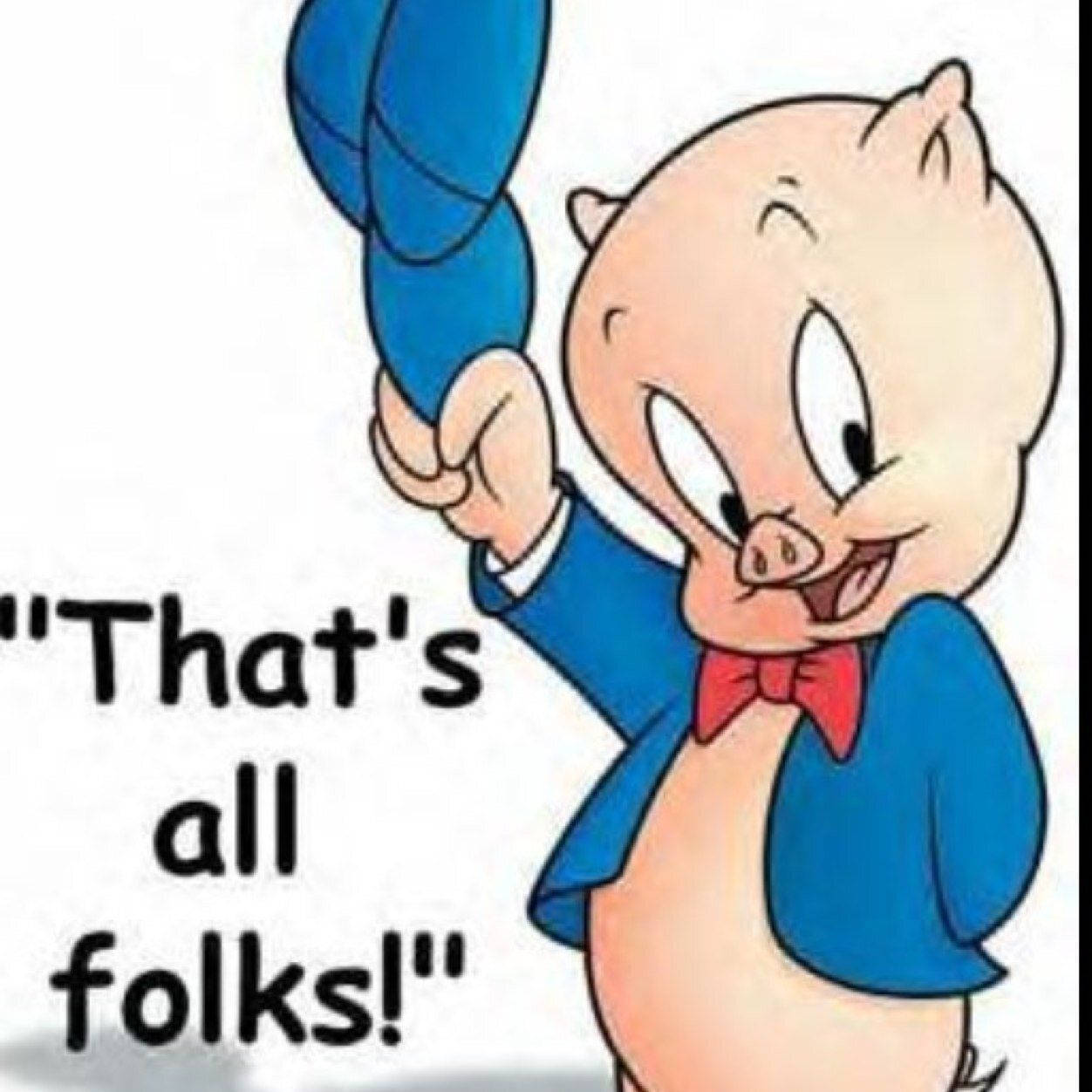 Porky Pig That's All Folks Wallpaper