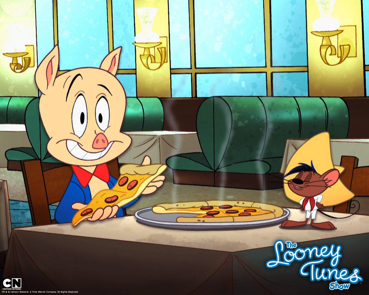 Porky Pig Looney Tunes Show Background