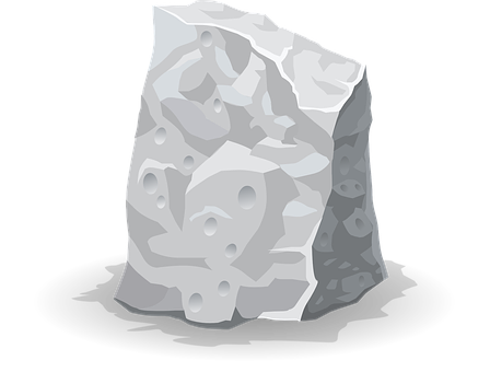 Porous Rock Vector Illustration PNG