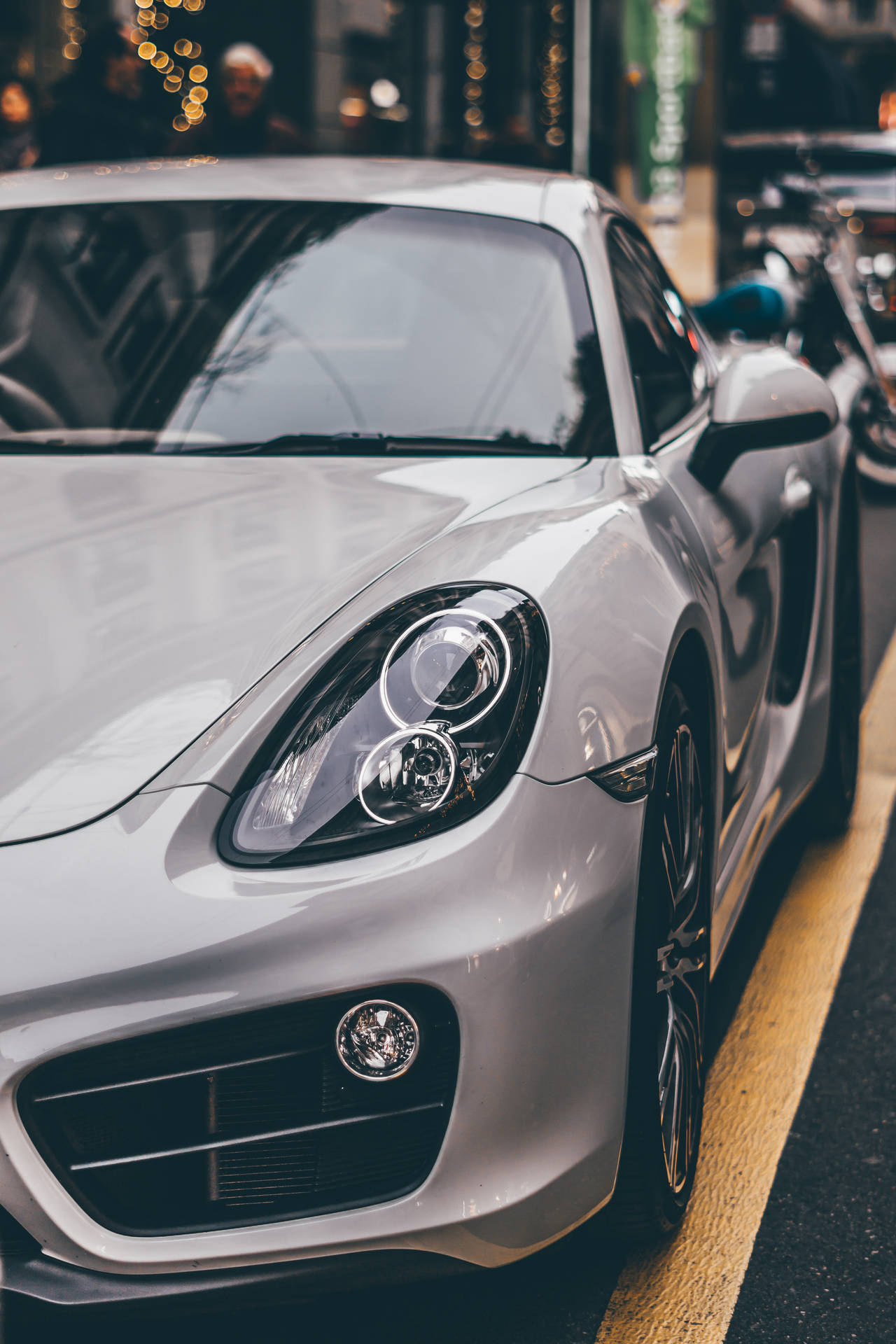 Porsche 911 Gray Side Profile Wallpaper