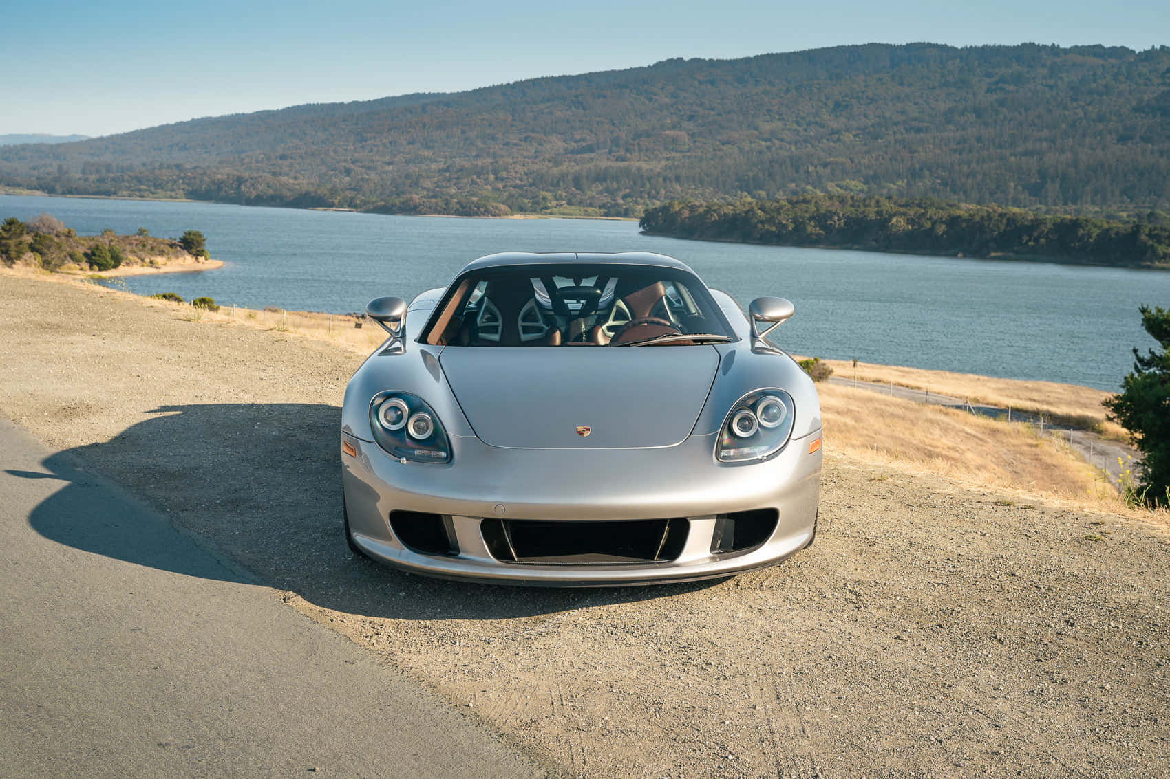 Porsche Carrera Gt In Full Speed Wallpaper