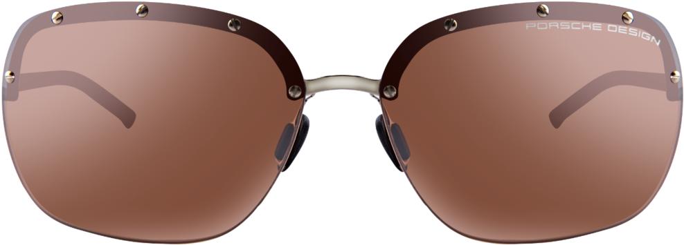 Porsche Design Sunglasses Brown Lens PNG
