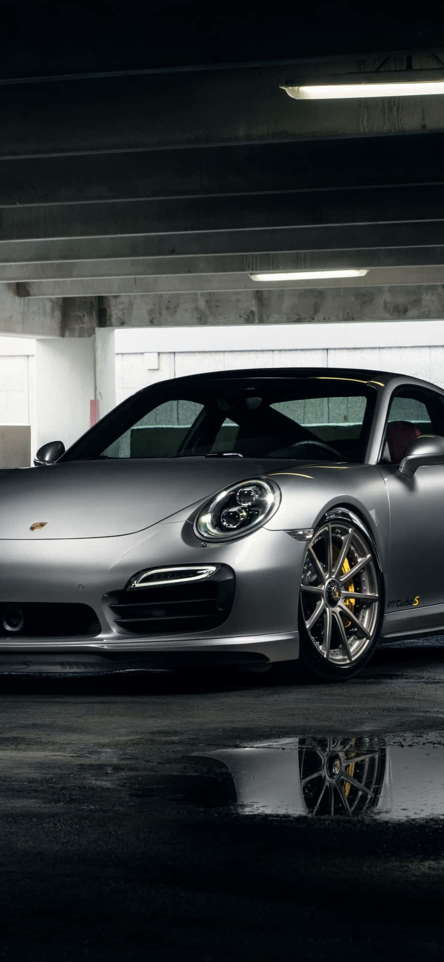 Sleek Porsche and iPhone fusion Wallpaper