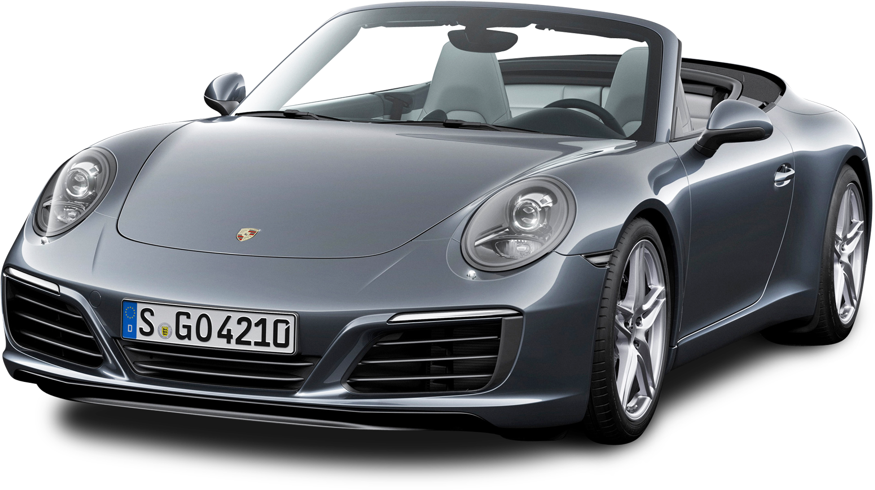 Porsche911 Cabriolet Silver PNG