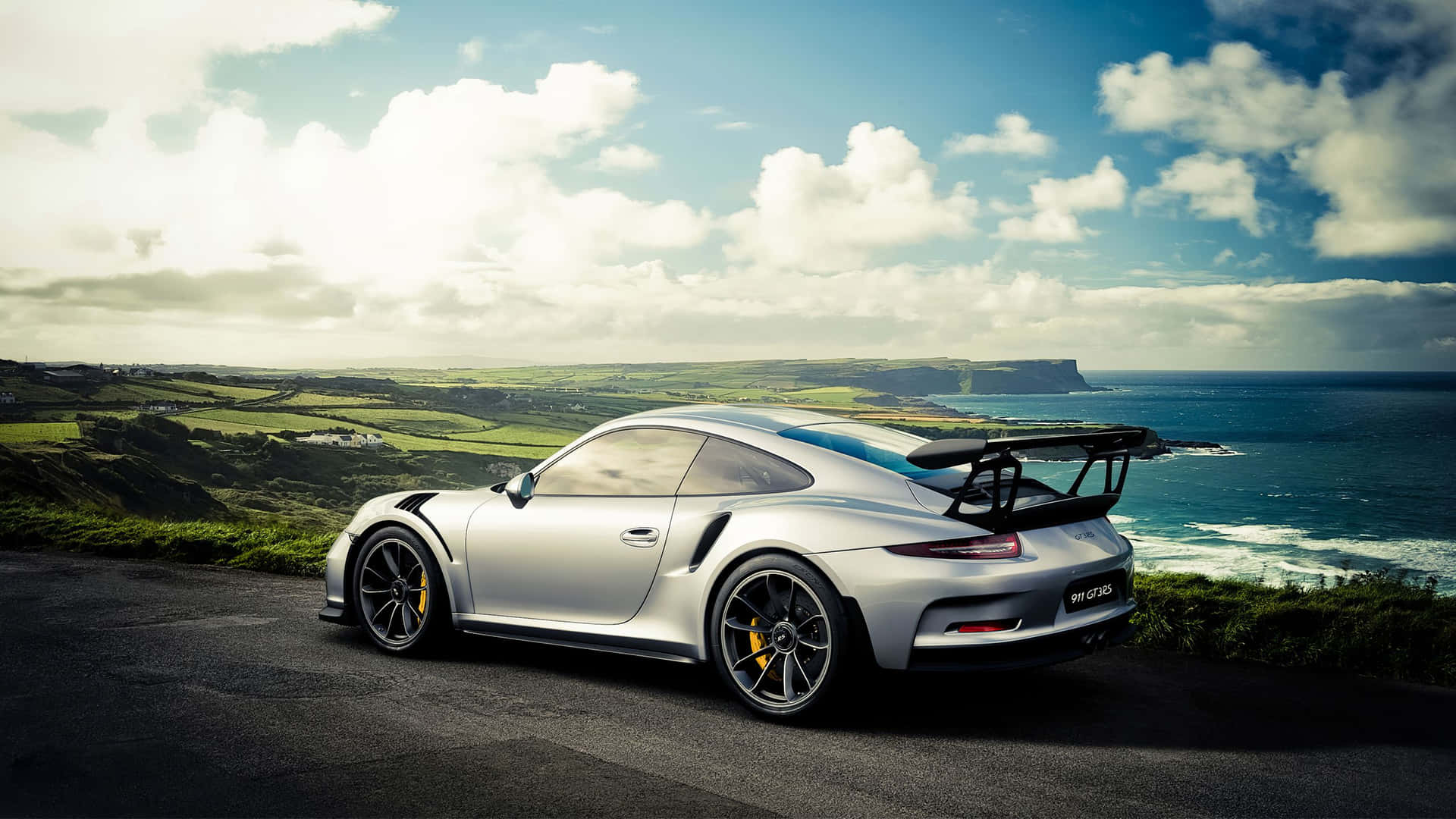 Porsche911 G T3 R S Coastal Roadside Wallpaper