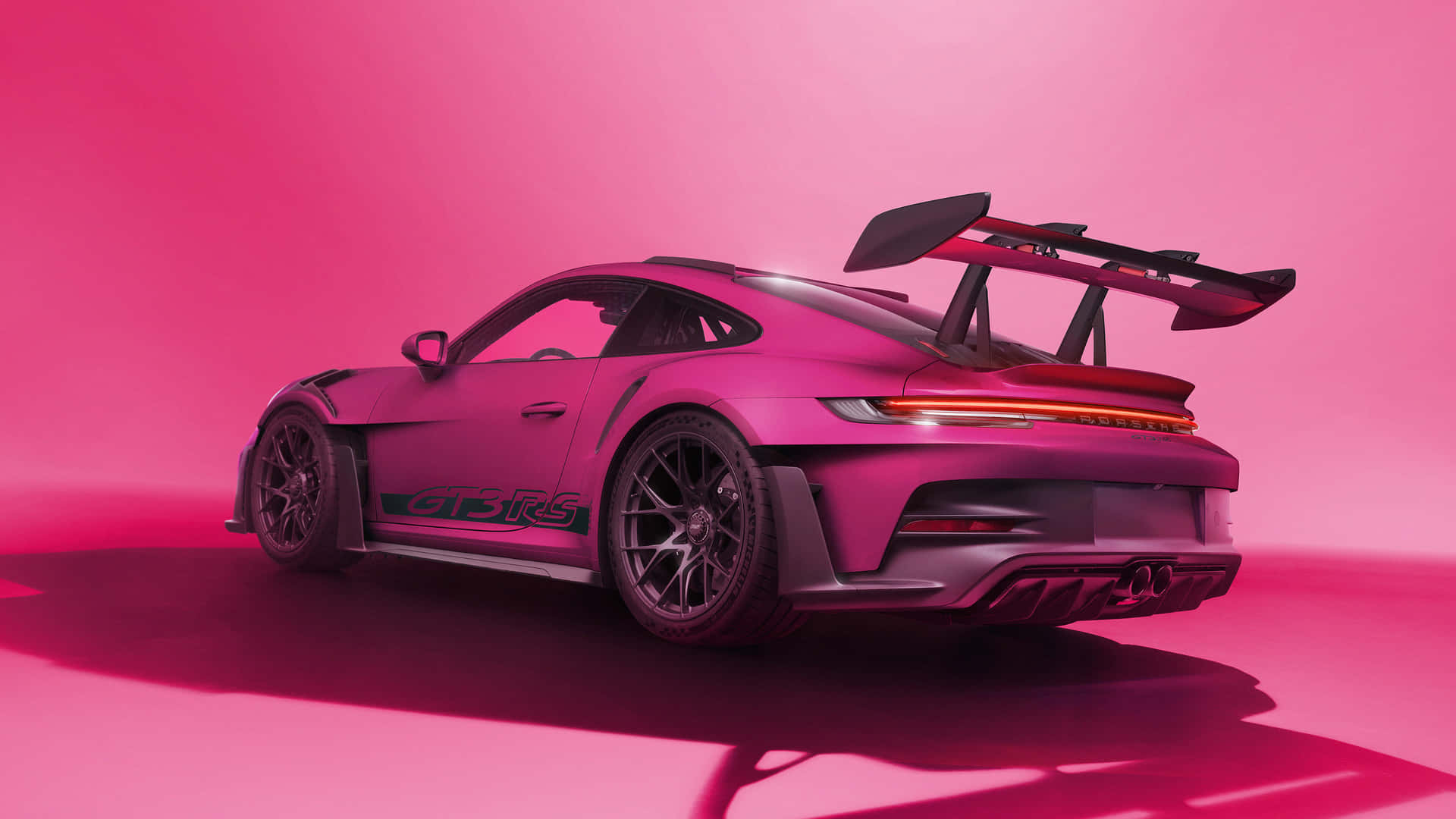 Porsche911 G T3 R S Pink Backdrop Wallpaper