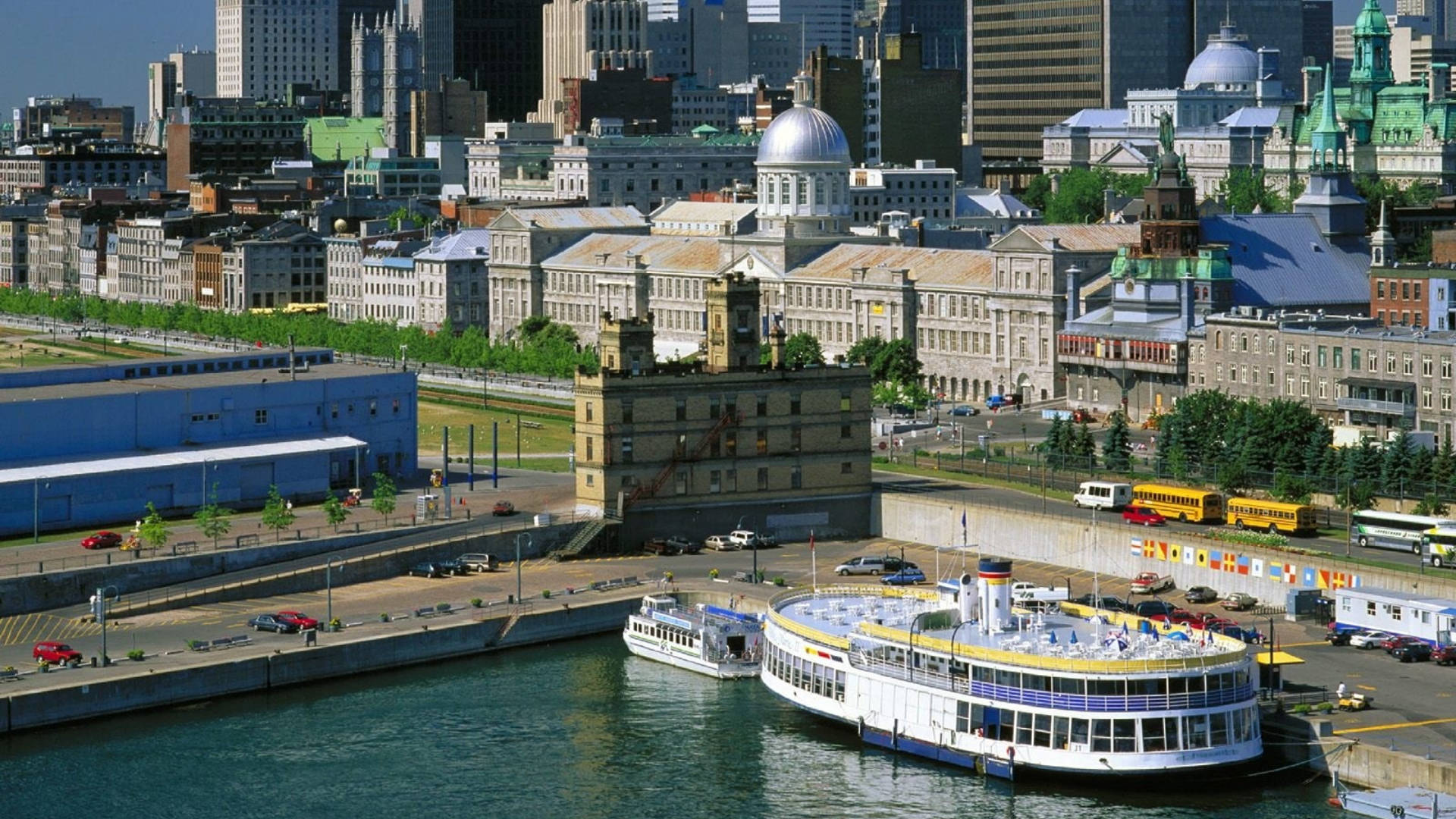 Port Area In Montreal Wallpaper
