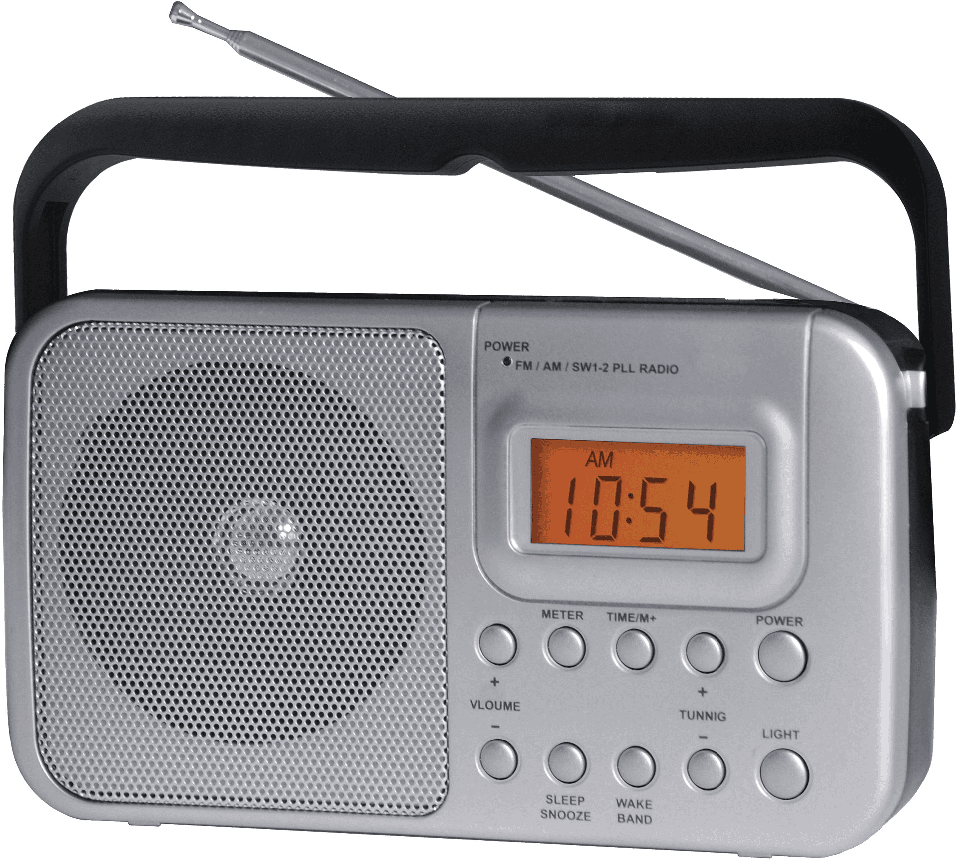 Portable Digital A M F M Radio PNG